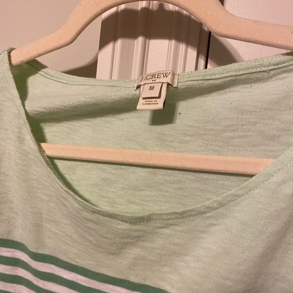 Green striped top JCREW - Picture 2 of 2